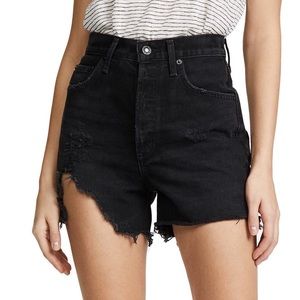 AGOLDE - Black Dee Ultra High Rise Shorts Sz 26